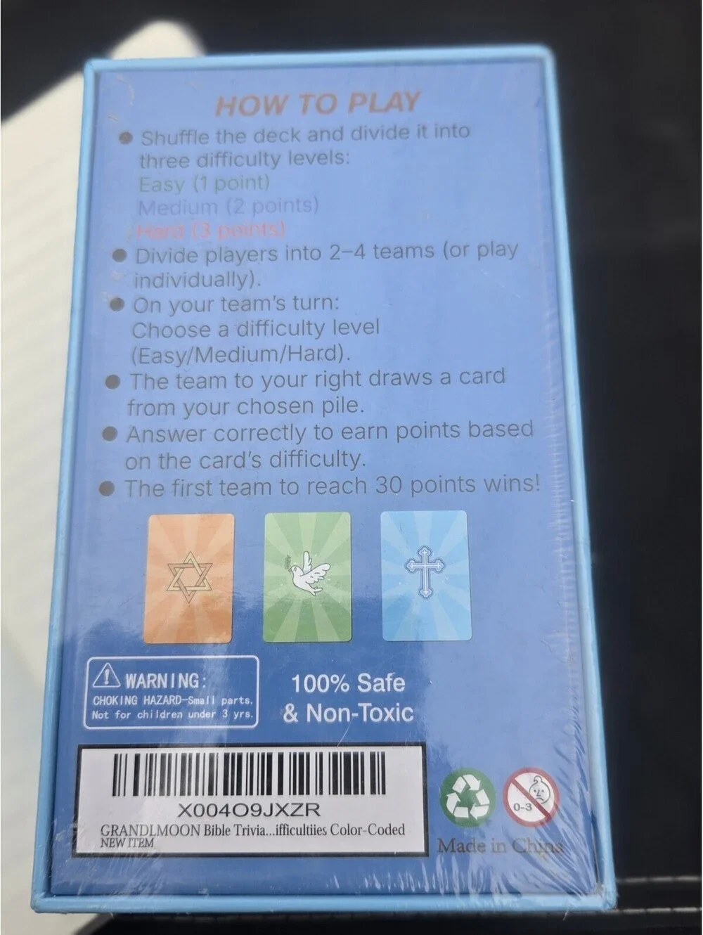 Bible Trivia 400 cards ages 5 and up